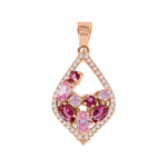 Pendant gilded with ruby 