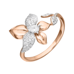 Women's ring with zirconia 