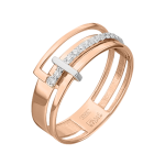 Women's ring with zirconia 