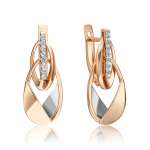 Earrings with topaz 