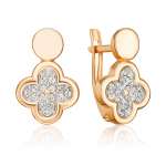 Earrings with zirconia 