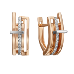 Earrings with zirconia 