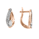 Earrings with zirconia 