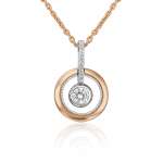 Pendant with zirconia 