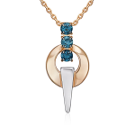 Pendant with topazes 