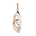 Pendant with zirconia 