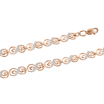 Bracelet with zirconia 18 cm