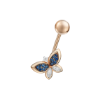 Bauchpiercing mit Zirkonia 