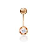 Bauchpiercing mit Zirkonia 