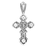 Pendant cross with zirconia 