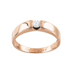 Women's ring with a diamond 