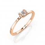Women's ring with diamond 