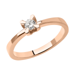Women's ring with diamond 