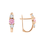 Earrings with zirconia 
