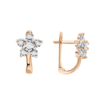 Earrings with zirconia 