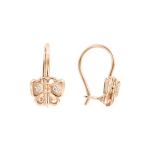 Earrings with zirconia 