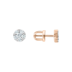 Серьги-пуссеты с бриллиантами 