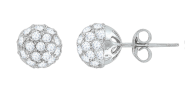 stud earrings with zirconia 