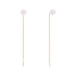 Drop earrings with pearl 