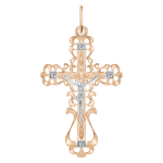 Pendant cross with zirconia 