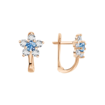 Earrings with zirconia 