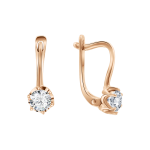 Earrings with zirconia 
