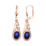 Earrings with sapphire 