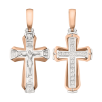 Pendant - cross with engraving 