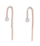 Серьги с фианитом 