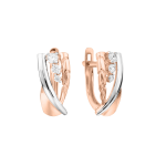 Earrings with zirconia 