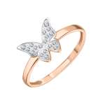 Women's ring with zirconia 