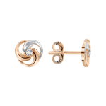Stud earrings with zirconia 