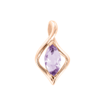 Gold pendant with amethyst 