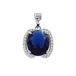 Pendant with sapphire 