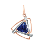 Pendant with sapphire 
