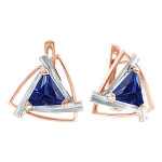 Earrings with sapphire 