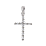 Pendant cross with zirconia 
