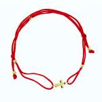 "Kreuz" Armband in Gelbgold 