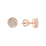 Stud earrings with zirconia 