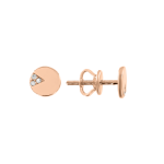 Stud earrings with zirconia 