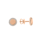 Stud earrings with zirconia 