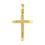 Anhänger – Kreuz mit Zirkonia 