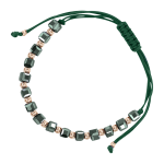 Armband mit Keramik und Rotgold 