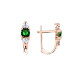 Earrings with zirconia 