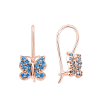 Earrings with zirconia 