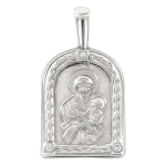 Icon pendant with zirconia 