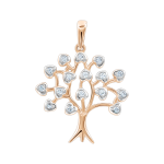 Pendant Tree with zirconia 