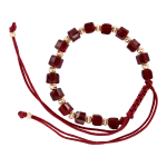 Bracelet with red gold beads 