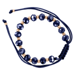 Bracelet with ceramic and red gold beads 