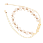 Bracelet with red gold beads 